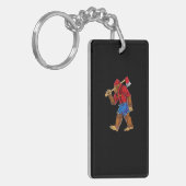 Bigfoot Lumberjack T Shirt Sasquatch Carpenter Men Schlüsselanhänger (Vorderseite links)