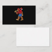 Bigfoot Lumberjack T Shirt Sasquatch Carpenter Men Visitenkarte (Vorne/Hinten)