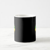 Bigfoot Mardi Gras Narrenhut-Design Kaffeetasse (Mittel)