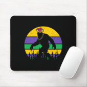 Bigfoot Mardi Gras Sasquatch Funny Men Kinder Gesc Mousepad (Mit Mouse)