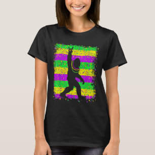 Bigfoot Mardi Gras Sasquatch Funny Men Kinder Gesc T-Shirt