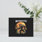 Bigfoot Massquatch Lustig Einladung (Stehend Vorderseite)