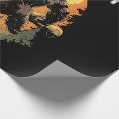 Bigfoot Massquatch Lustig Geschenkpapier (Ecke)