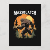 Bigfoot Massquatch Lustig Postkarte (Vorderseite)