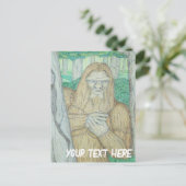 Bigfoot-Meme-Parodie Postkarte (Stehend Vorderseite)