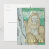 Bigfoot-Meme-Parodie Postkarte (Vorne/Hinten)