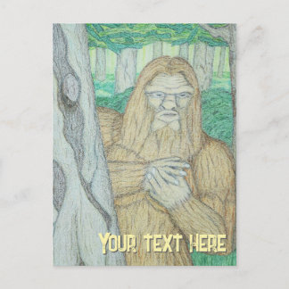 Bigfoot-Meme-Parodie Postkarte