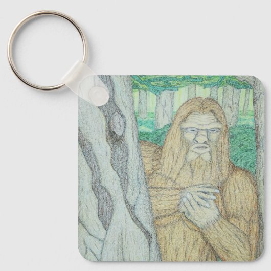 Bigfoot-Meme-Parodie Schlüsselanhänger (Vorderseite)