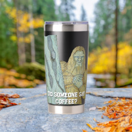 Bigfoot-Meme-Parodie Thermobecher