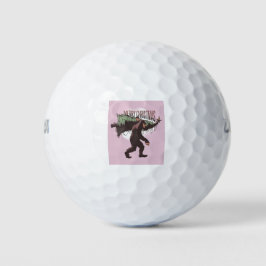 Bigfoot MerChristmas Golfball