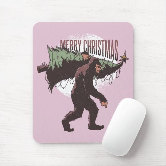 Bigfoot MerChristmas Mousepad (Mit Mouse)