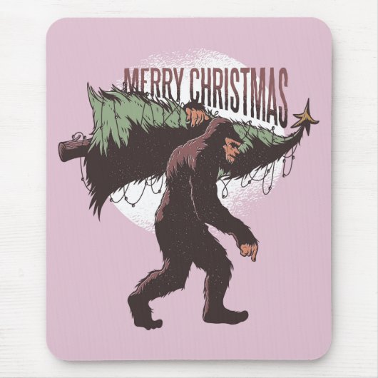 Bigfoot MerChristmas Mousepad (Vorne)