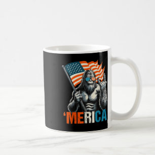 Bigfoot Merica Rock American Flag Patriotic 4. Kaffeetasse