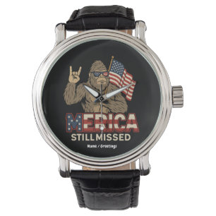 Bigfoot 'Merica Still Missed' Patriot 4. Juli Armbanduhr