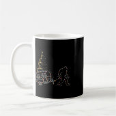 Bigfoot mit Camping Car Light Weihnachten Kaffeetasse (Links)