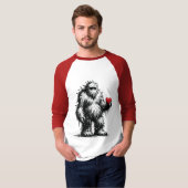 Bigfoot mit einem Herzen T-Shirt (Vorne ganz)