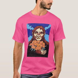 Bigfoot mit einem Strauß von Blume T-Shirt