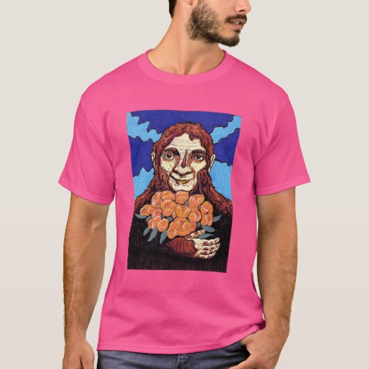Bigfoot mit einem Strauß von Blume T-Shirt (Vorderseite)