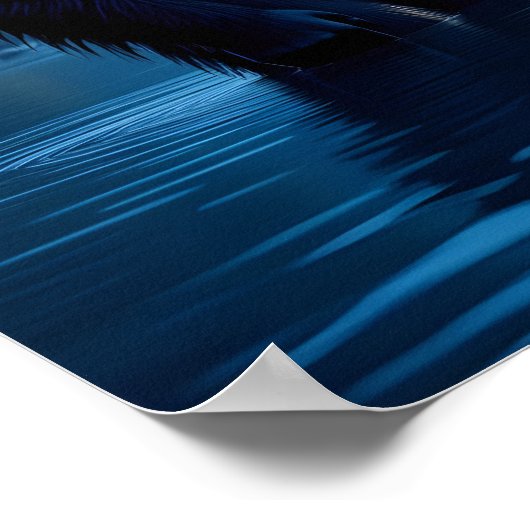 Bigfoot mit einer Eule auf der Schulter Poster (Ecke)