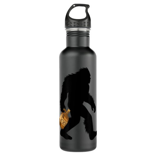 Bigfoot mit Moonshine Jug Sasquatch Moonshiner Edelstahlflasche (Vorderseite)