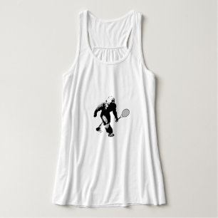 Bigfoot mit Tennis Racquet Tank Top