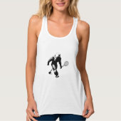 Bigfoot mit Tennis Racquet Tank Top (Vorderseite)