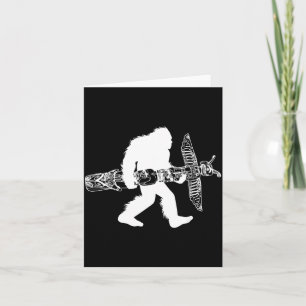 Bigfoot mit Totem im Nordwesten Sasquatch Native A Karte