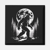 Bigfoot Moonlight Sasquatch Forest Cryptid Outdoor Magnet (Vorne)