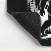 Bigfoot Moonlight Sasquatch Forest Cryptid Outdoor Mousepad (Ecke)