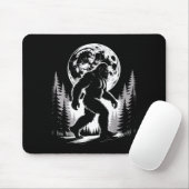 Bigfoot Moonlight Sasquatch Forest Cryptid Outdoor Mousepad (Mit Mouse)