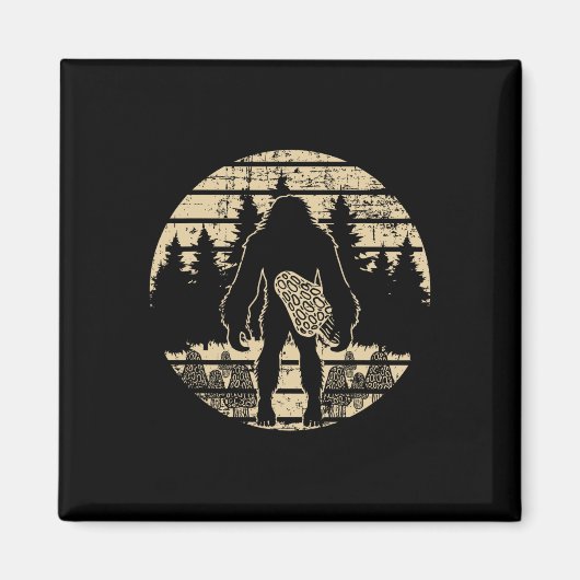 Bigfoot Morel Mushroom Foraging Mycology Shroom Hu Magnet (Vorne)