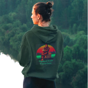 Bigfoot Morning Coffee Bigfoot Hair Keine Sorge Hoodie