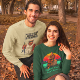 Bigfoot Morning Coffee Bigfoot Hair Keine Sorge Sweatshirt