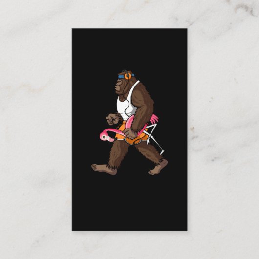 Bigfoot Morning Walk mit Flamingo Visitenkarte (Vorderseite)