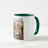 Bigfoot Mount Baker, WA Tasse (VorderseiteRechts)