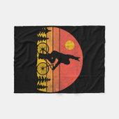 Bigfoot Mountain Bike Funny Mtb Biking Cycling Sas Fleecedecke (Vorderseite (Horizontal))