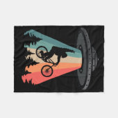 Bigfoot Mountain Bike Ufo Alien Abduction Shirt Fu Fleecedecke (Vorderseite (Horizontal))