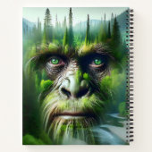 Bigfoot, Mountains, Fluss und Wald Notizblock (Rückseite)