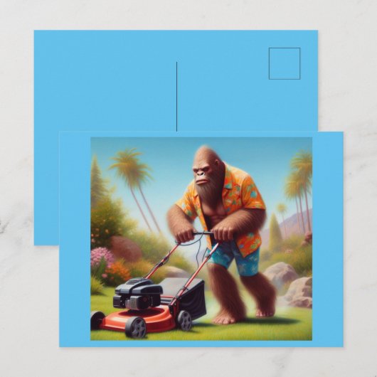 Bigfoot Moving Postkarte (Vorne/Hinten)