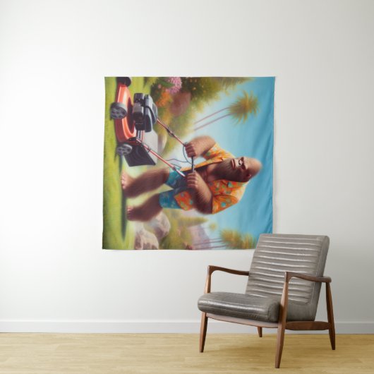 Bigfoot Moving Wandteppich (Beispiel (Horizontal))