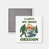 Bigfoot mt hood oregon  magnet (Vorderseite/Rückseite)