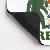 Bigfoot Mt Hood Oregon Mousepad (Ecke)