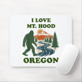 Bigfoot Mt Hood Oregon Mousepad (Mit Mouse)