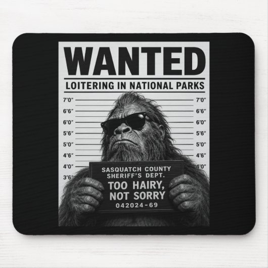 Bigfoot-Mugshot Mousepad (Vorne)
