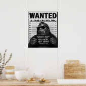 Bigfoot-Mugshot Poster (Küche)
