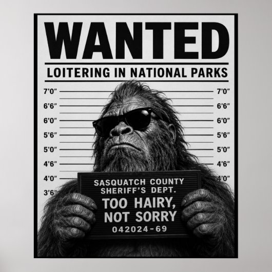 Bigfoot-Mugshot Poster (Vorne)