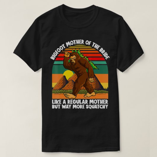Bigfoot Mutter von Bride Bachelor Party Matching S T-Shirt (Design vorne)