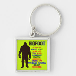 Bigfoot-Namen Schlüsselanhänger