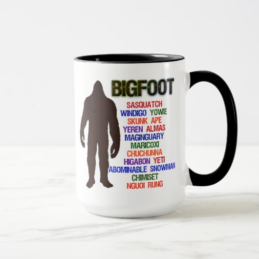Bigfoot-Namen Tasse (Rechts)