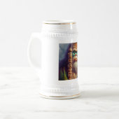 Bigfoot Native American Totem Bierglas (Vorderseite Links)
